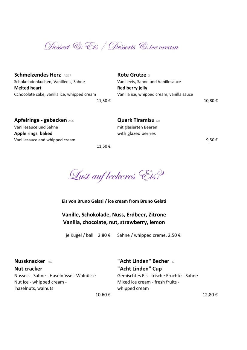 Speisekarte Seite 4