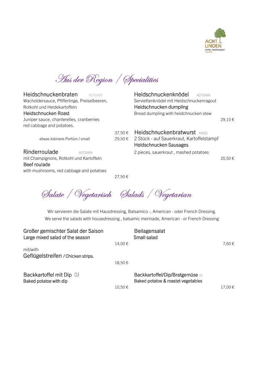 Speisekarte Seite 3